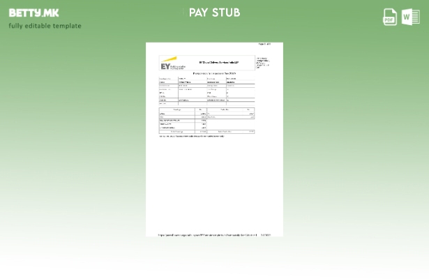 Модерен стил Шаблон за уплатници на EY Global Delivery Services